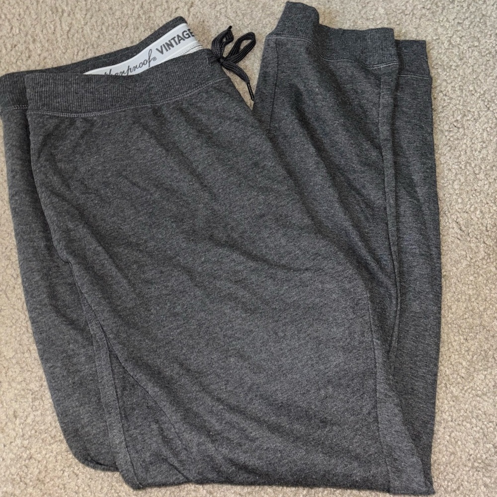 Weatherproof Vintage Slim Tapered Fit size XL adult workout pants gray color